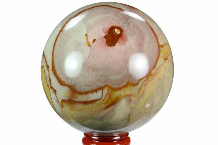 Polished Polychrome Jasper Sphere - Madagascar #124157